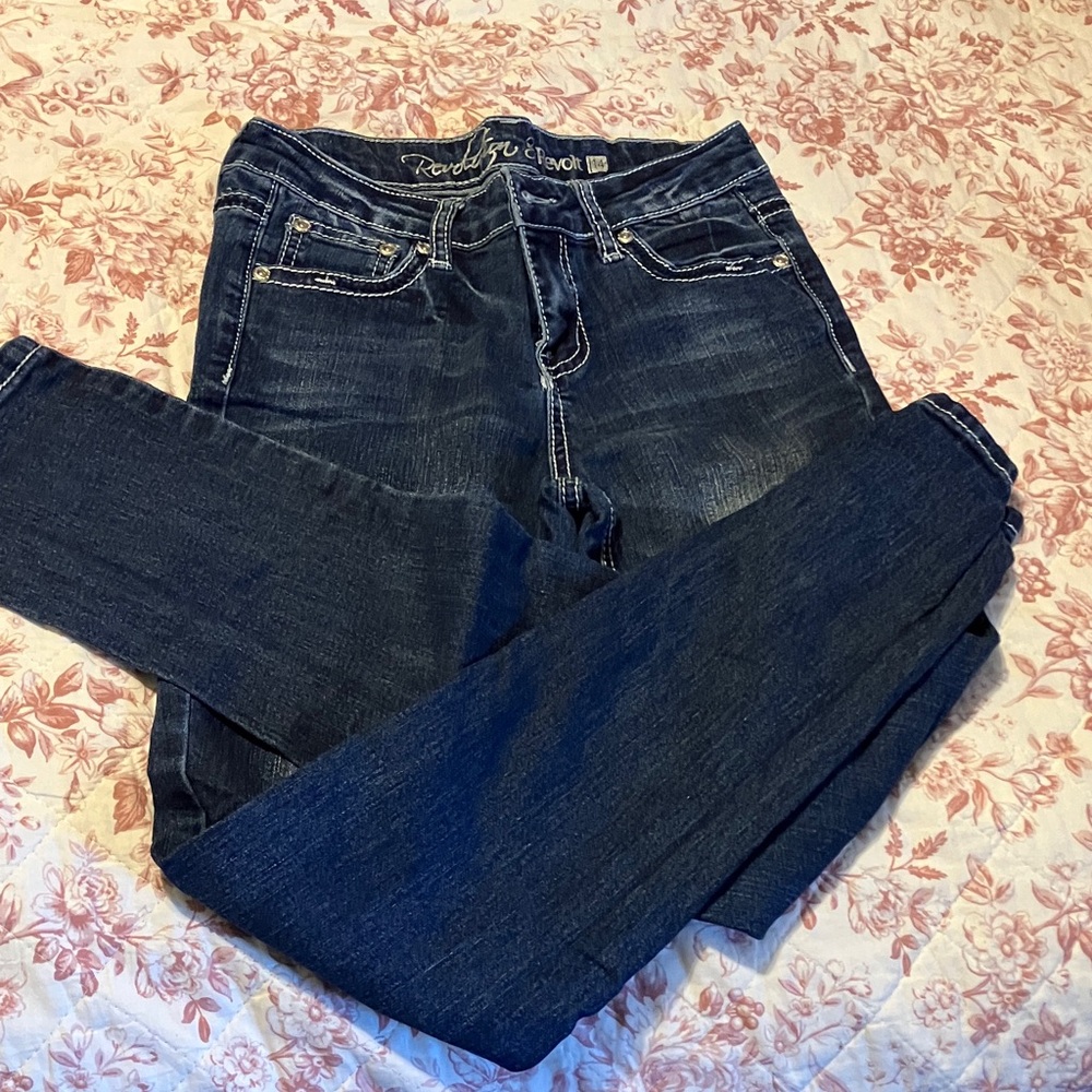Rock & Republic Women's Dark Blue Skinny Jeans